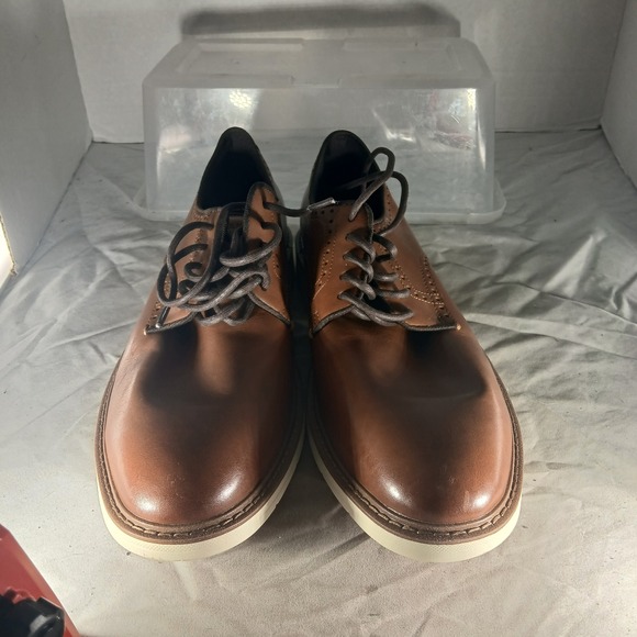 Cole Haan GrandSeries Oxford 10.5M British Tan C34125 Brogue Wingtip Derby main image 5